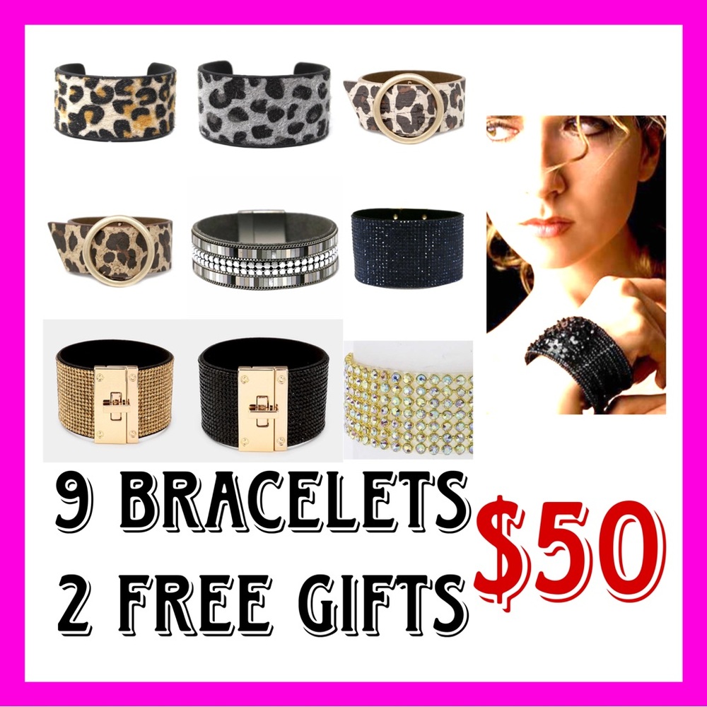 Bundle of Bracelets & 2 freebies - NWT ready for resell
